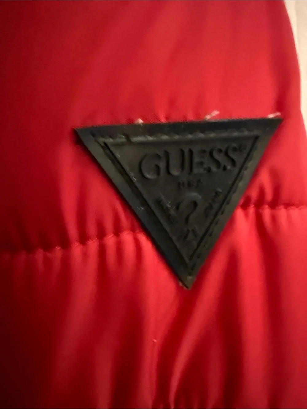 Red Quilted Puffer Jacket